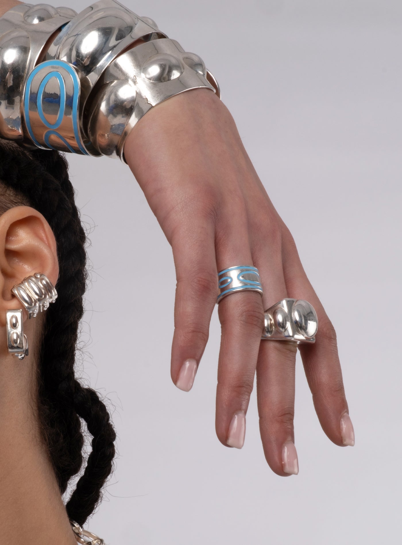 Silverie Blue Emanem Ring – La Manso