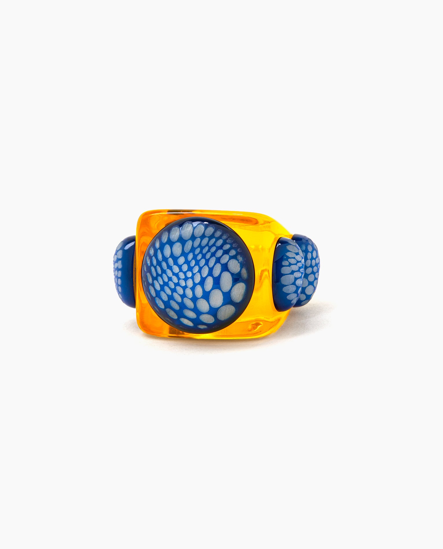 指輪・リング LA MANSO FW22 Atlantis Ring in Blue PVC (ATLANTIS BLUE) La Manso Ring Atlantis Aus Pvc In Blue | ModeSens